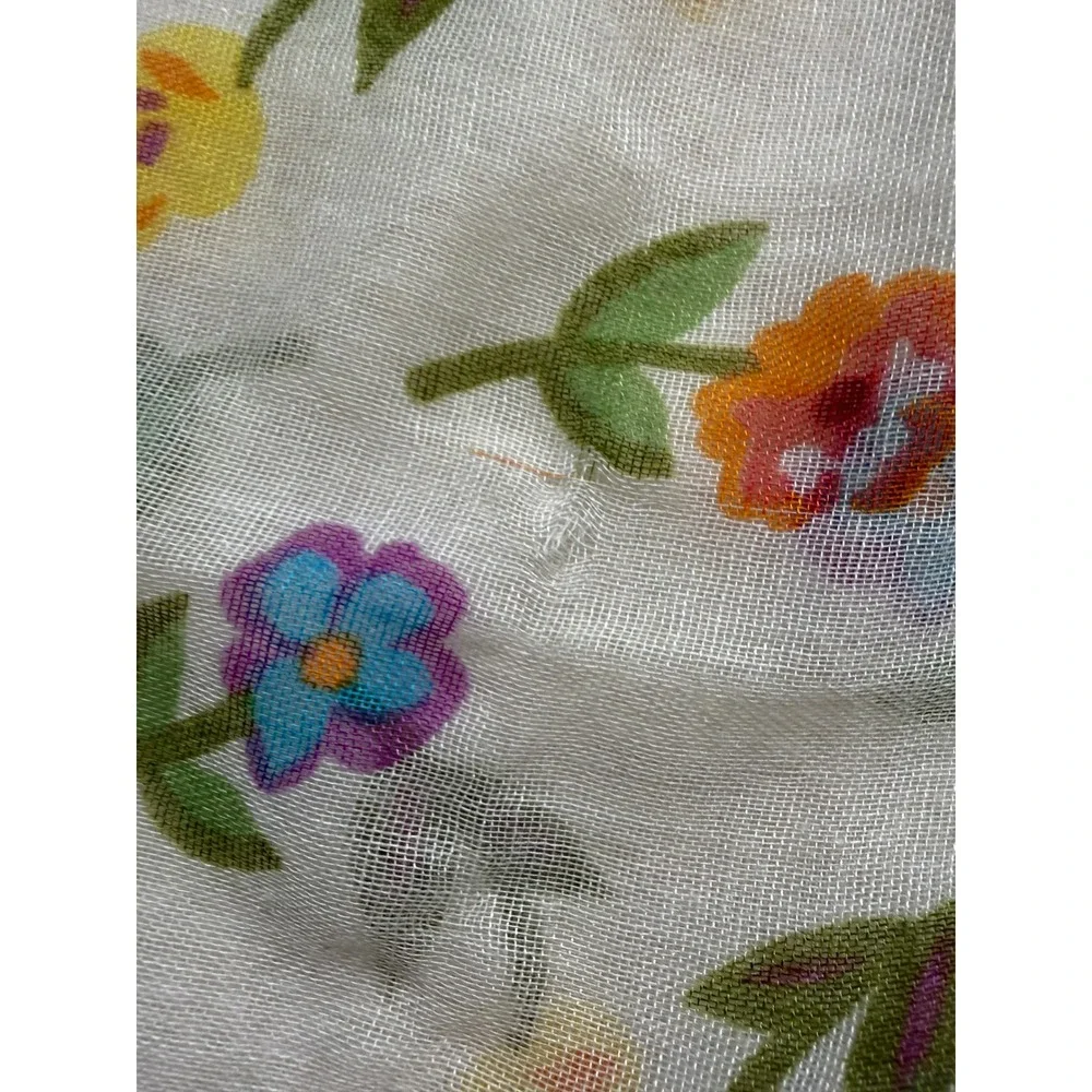 Scarf4you Infinity Scarf Womens OS Multicolor‎ Floral Lightweight Sheer 30x70